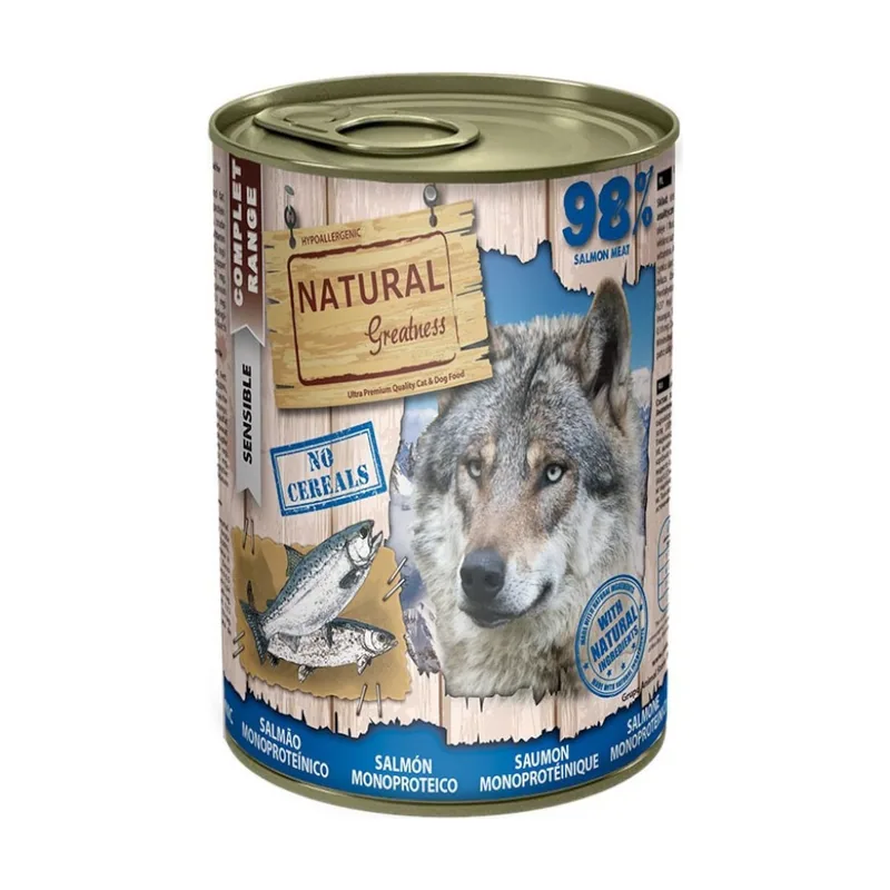 Natural Greatness 170 g Monoproteico Salmón lata
