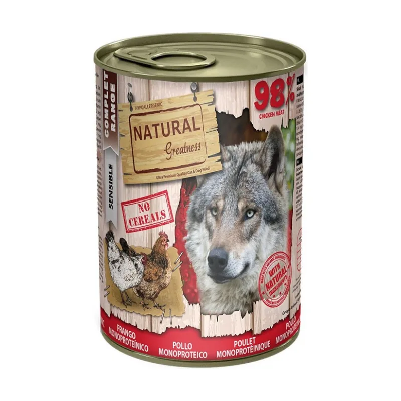 Natural Greatness 400 g Monoproteico Pollo lata