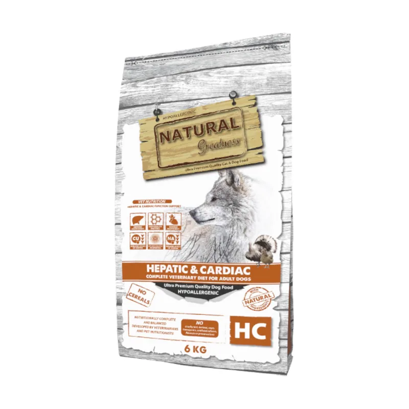 Natural Greatness Hepatic-Cardiac Pavo y Pollo Pienso Hipoalergénico