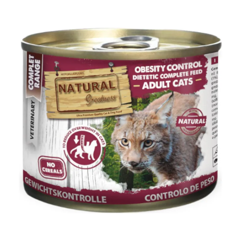 Natural Greatness Obesity Pavo Comida Húmeda para gatos