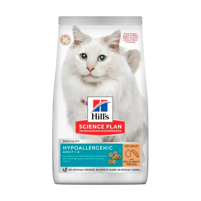 Hill's 1.5 kg Science Plan Adult Hypoallergenic Huevo e Insecto pienso