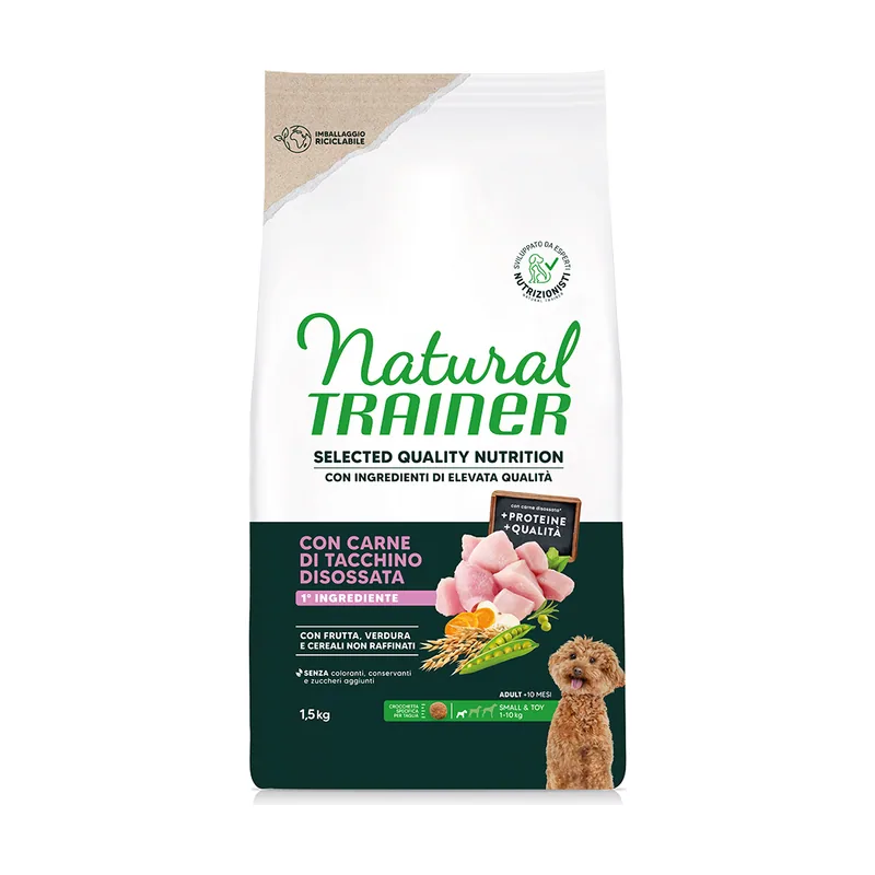 Natural Trainer Selected Quality Nutrition Adult Small & Toy pavo
