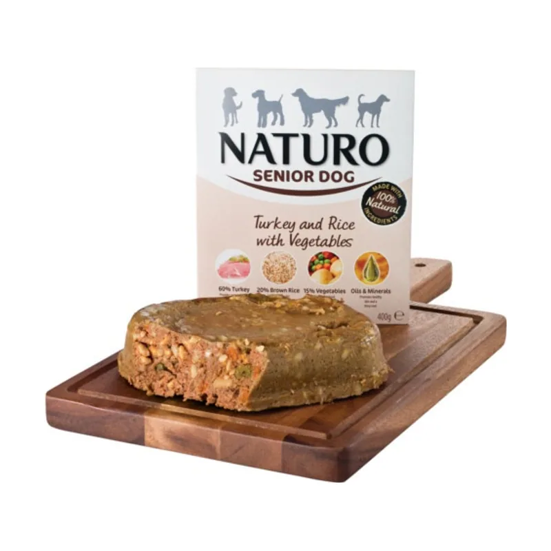 Naturo 400 g Senior Pavo y Arroz tarrina