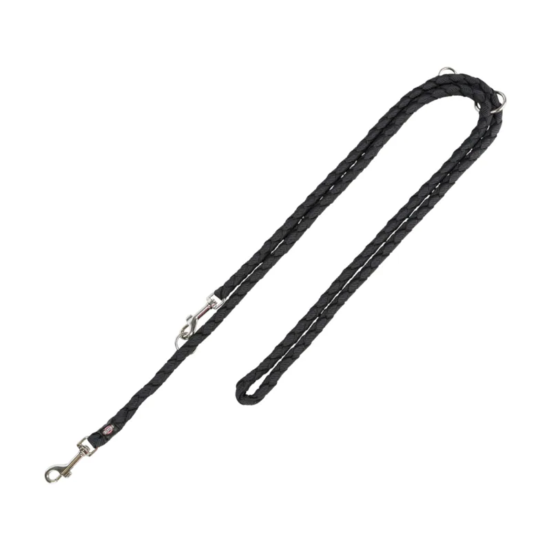 Correa ajustable Cavo negra para perros