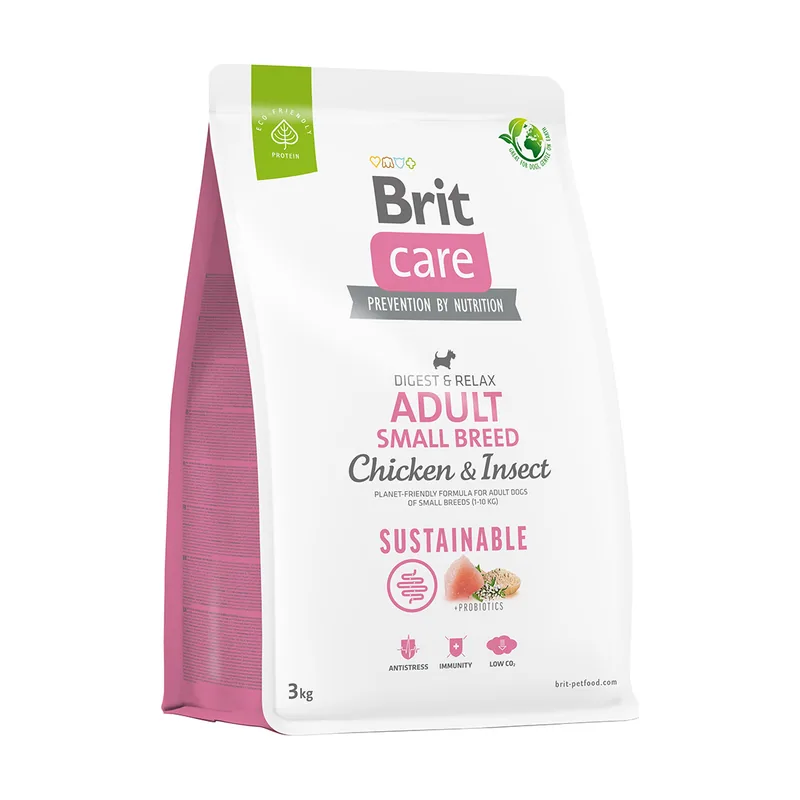 Care Sustainable Adult Small Breed con pollo e insectos
