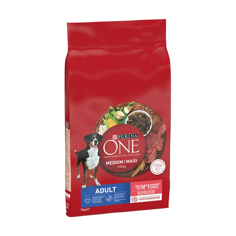 Purina ONE Medium/Maxi Adult vacuno y arroz