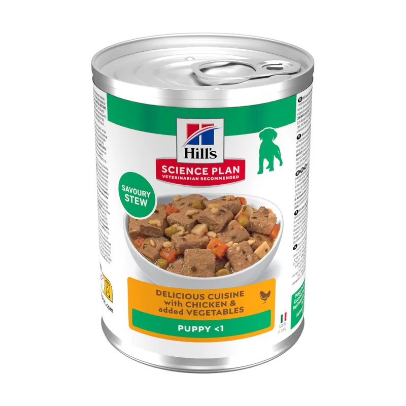 Hill's 363 g Science Plan Puppy Estofado con pollo y verduras lata
