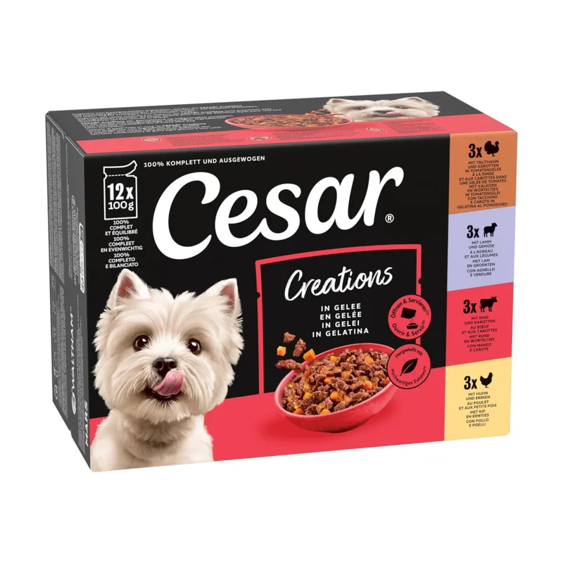 Cesar Selección carne y verduras en gelatina