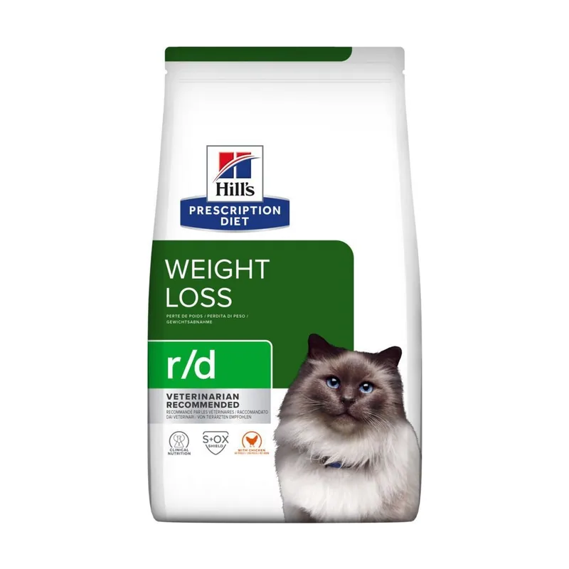 Hill's 1.5 kg Prescription Diet Weight Loss Pollo pienso r/d para gatos