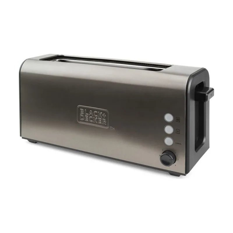 Black&Deker Bxto1000e Tostador Potencia 1000W. Ranura Extra Larga Y Extra Ancha 42 X 260 Mm,7 Niveles De Tostado
