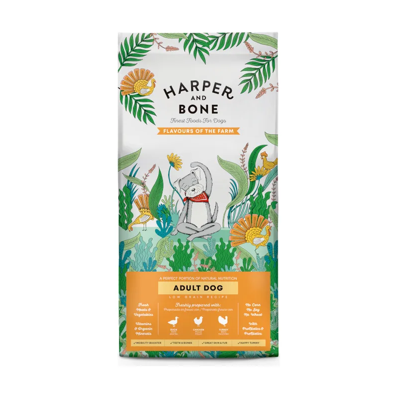 Harper & Bone 12 kg Flavours Farm Pienso Pollo y Pavo Adult