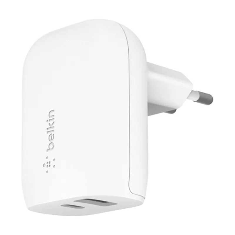 Belkin Cargador Doméstico WCB007VFWH Boost Charge USB-C + USB PPS