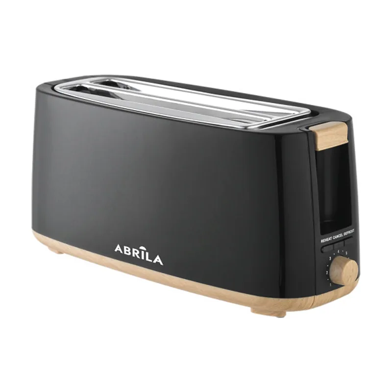 Tostador pan eume 1400w negro/haya 7niveles tostado,descongelacion