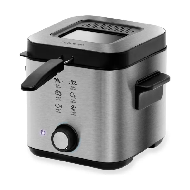 Freidora Eléctrica CleanFry Infinity 1500. Freidora de Aceite de 1,5 litros de Capacidad