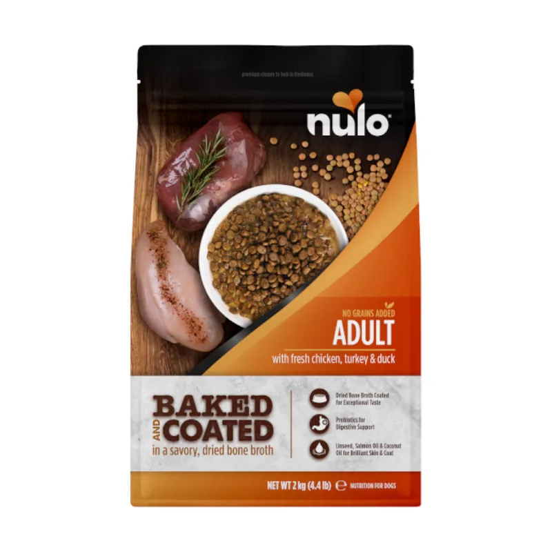 Nulo 2 kg Baked Coated Pollo Pavo y Pato Pienso