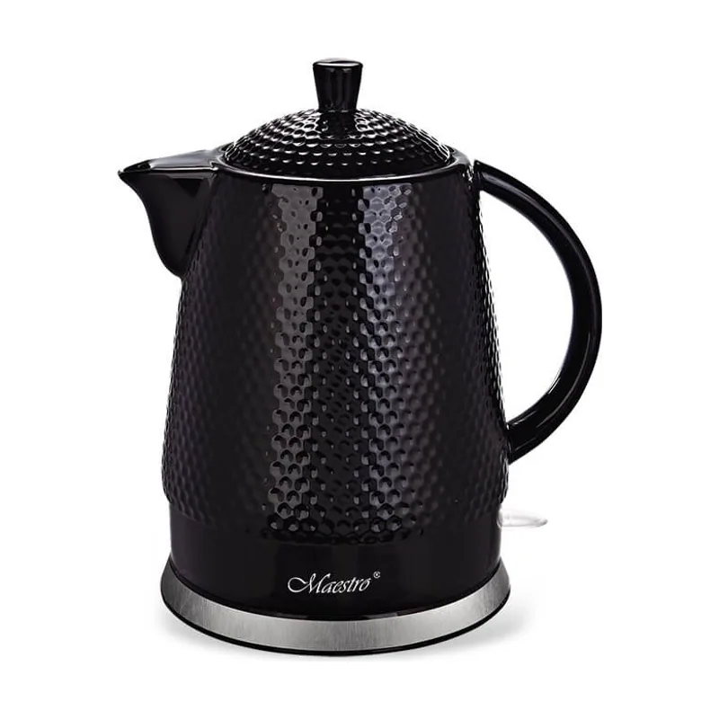 Feel Hervidor eléctrico MR-069 1,5 L Blanco Negro Cerámico 1500 W