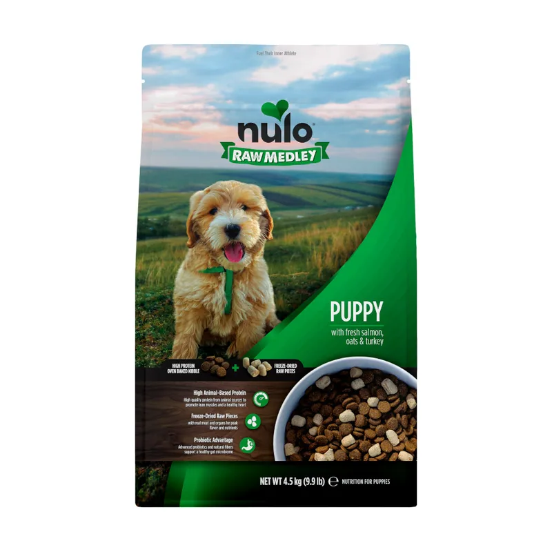 Nulo 4.5 kg Raw Medley Salmón Avena y Pavo Pienso para cachorros