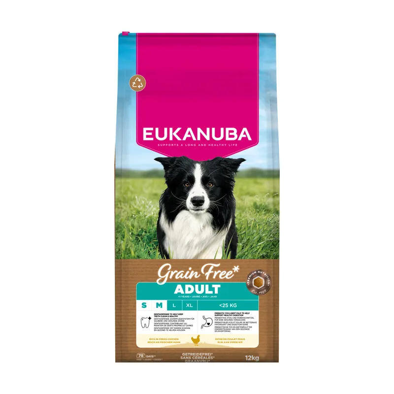 Eukanuba Grain Free Adult Small & Medium con pollo