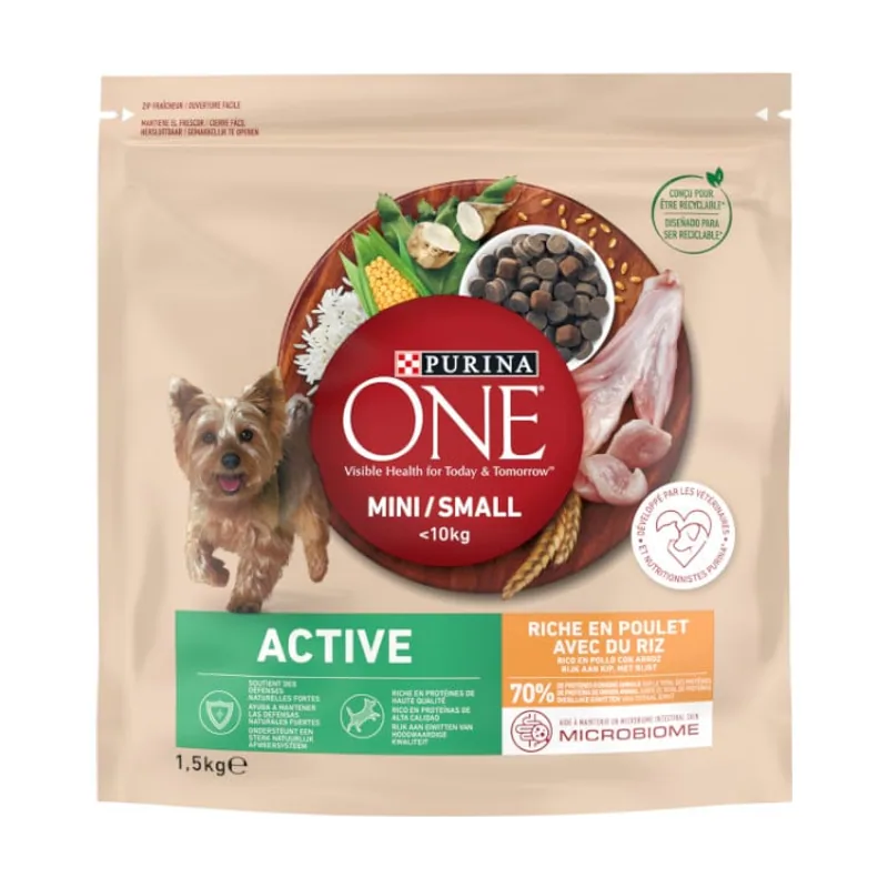 Purina 1.5 kg One Mini Active Pollo pienso