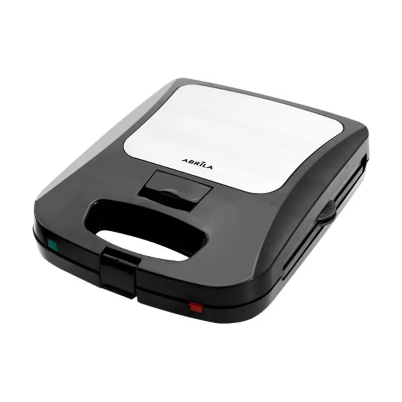 Sandwichera teba 1300w negro/acero 2placas intercambiables 26x11cm luz.ind.4sandw/grill antiadh.10x29x35cm