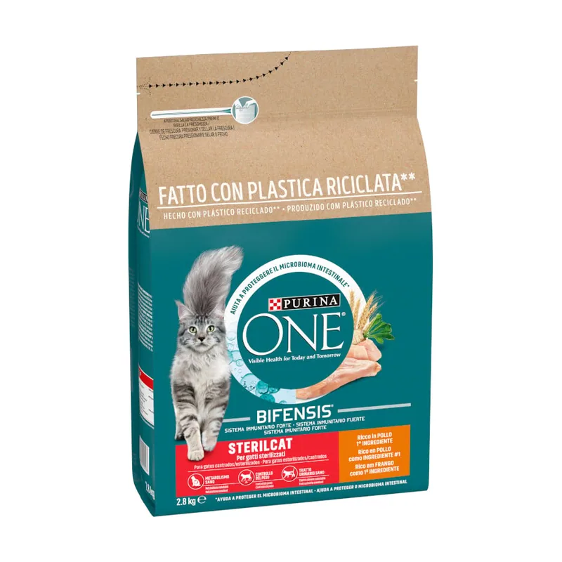 Purina 2.8 kg One Adult Bifensis Esterilizado Pollo pienso