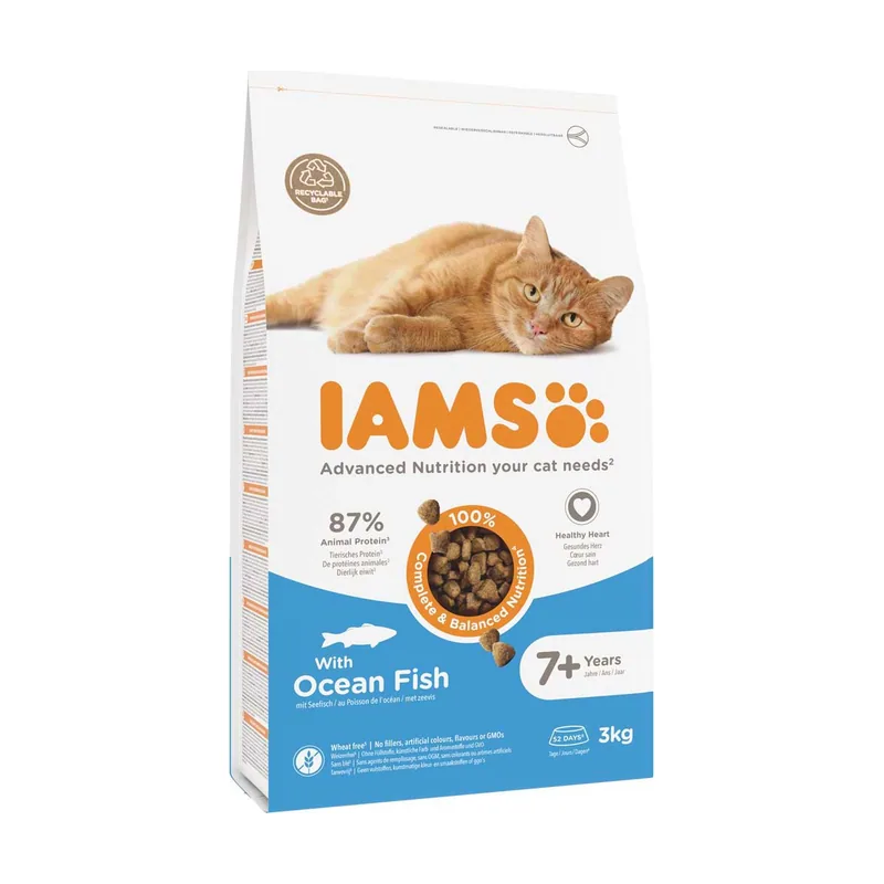 Iams Advanced Nutrition Senior Cat 7+ con pescado de mar