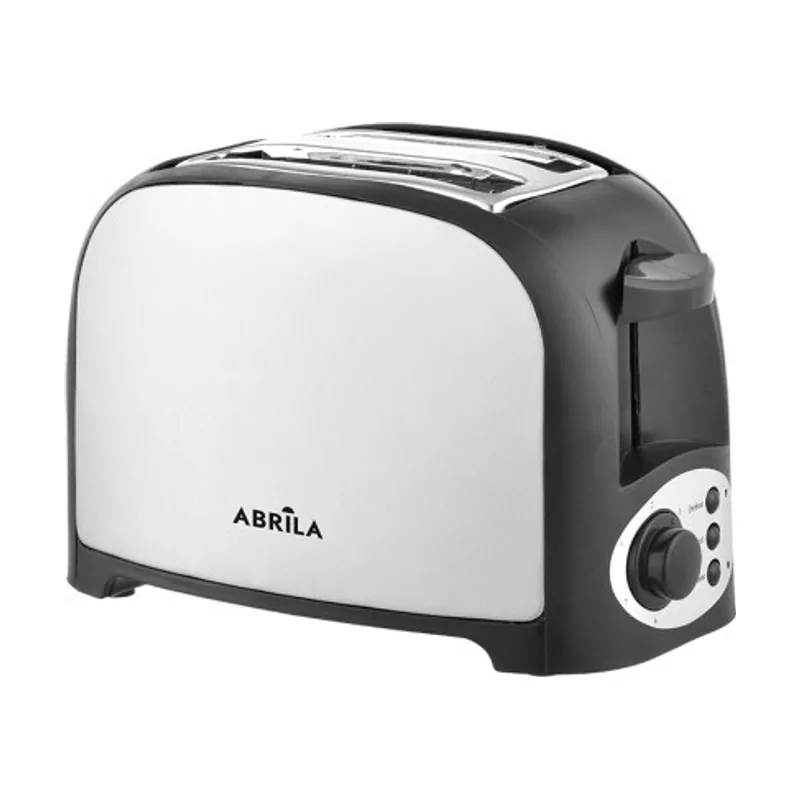 Tostador pan riaza 750w negro/plata 7niv.tostado apag.autom.2ranuras,descongelacion,recalentar.17x26x15cm