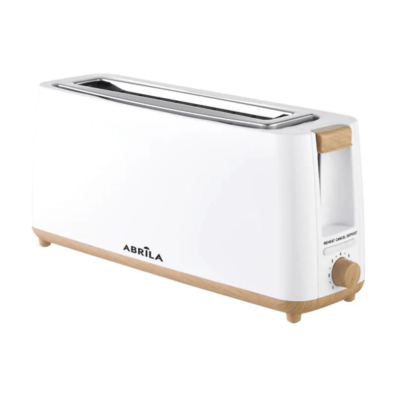 Tostador pan yeltes 900w blanco/haya 7niv.tostado,descongelacion,apagado autom.1ranura.recogemigas.17x38x11,5cm