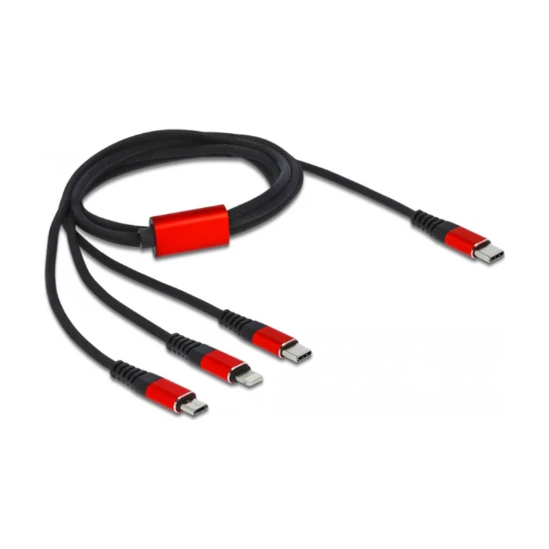 86711 cable USB 1 m USB 2.0 USB C USB C/Micro-USB B/Lightning