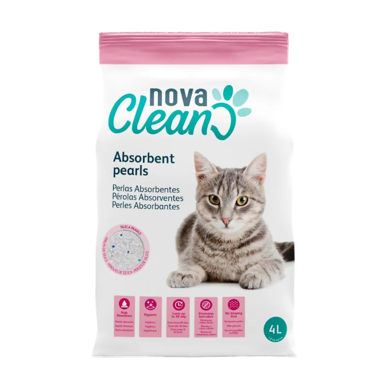 Nova Clean 4 L Perlas Absorbentes para gatos