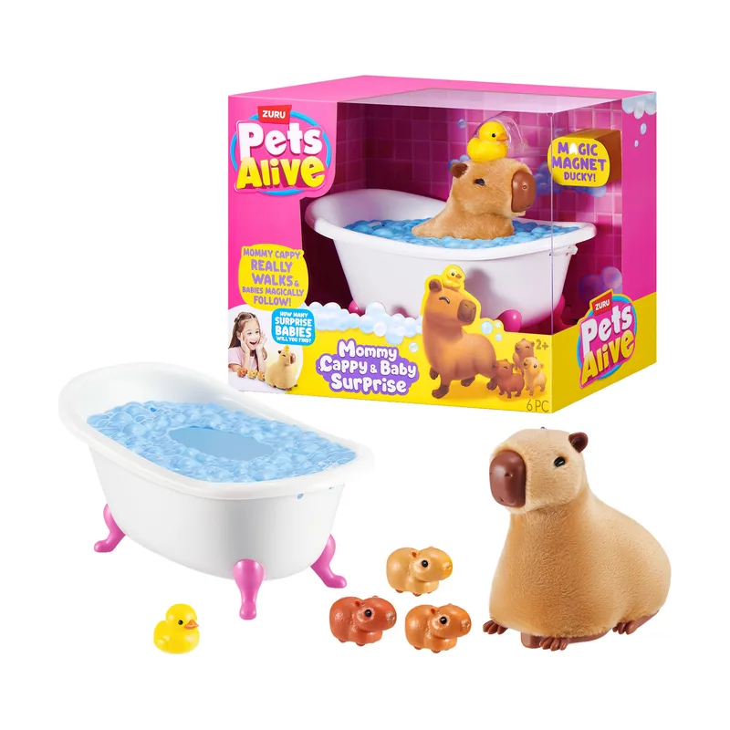Pets Alive Mommy Capybara and Baby Surprise