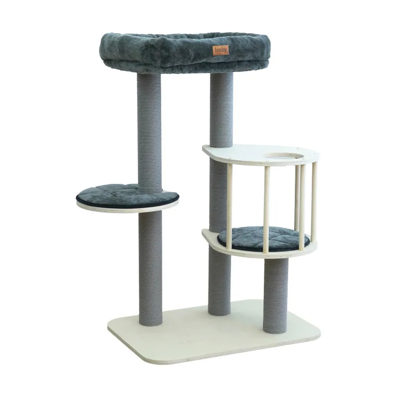 Leeby Cloud Collection torre rascador con cama para gatos