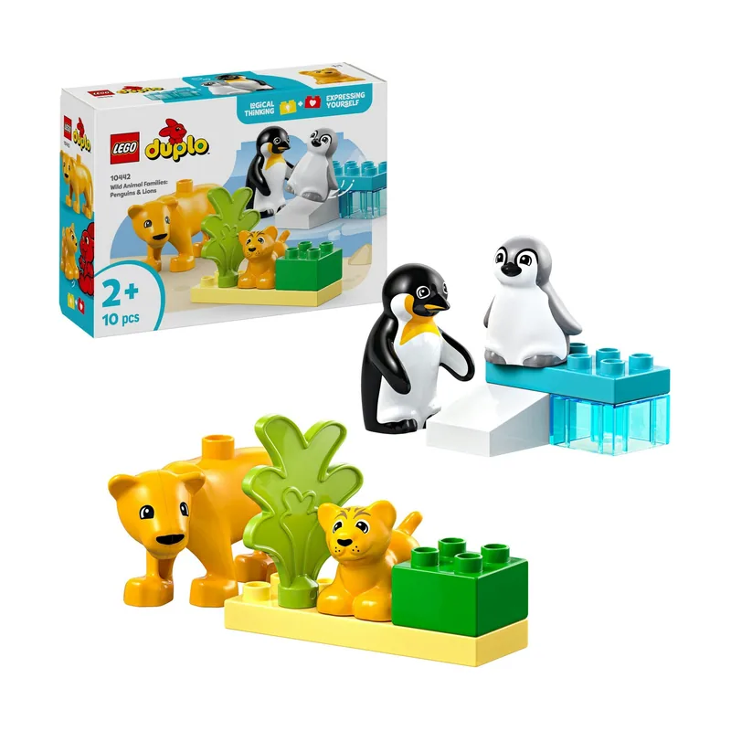 DUPLO Familias de la Fauna Salvaje Pingüinos y Leones