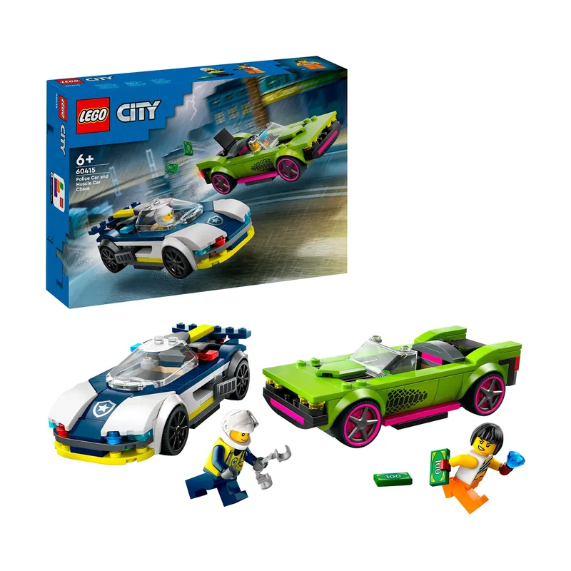 City Coche de Policía y Potente Deportivo