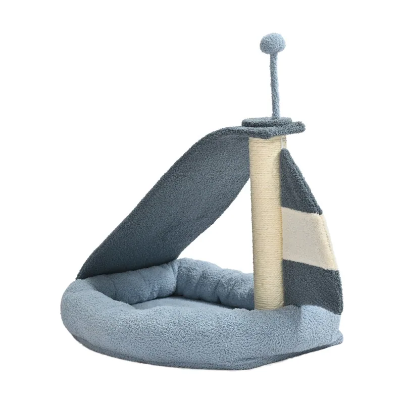 Leeby Koko rascador con cama y juguete para gatitos