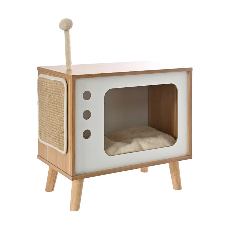 Leeby Thierre TV cama nido rascador para gatos