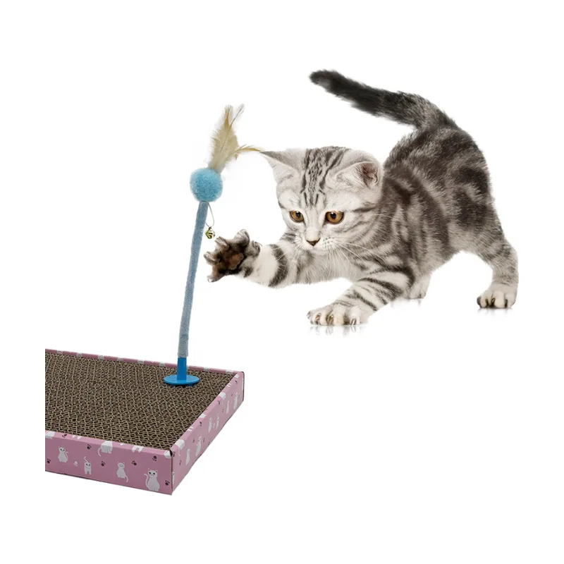 Leeby Babette juguete con pluma para rascador de gatos