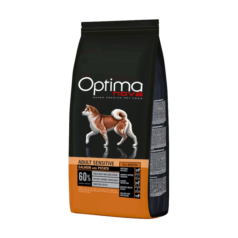 Optimanova 12 kg Optima Nova Adult Sensitive Salmón pienso