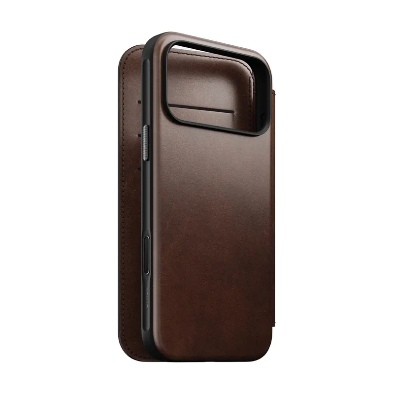 Funda Flip Cover de Cuero Horween iPhone 17 Pro Max