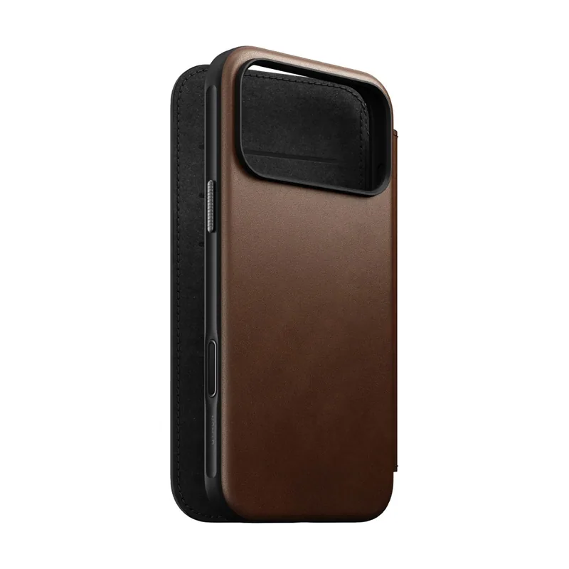 Funda Flip Cover de Cuero iPhone 17 Pro Max