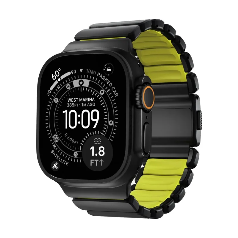 Correa Stratos Apple Watch 49mm Negro/Volt