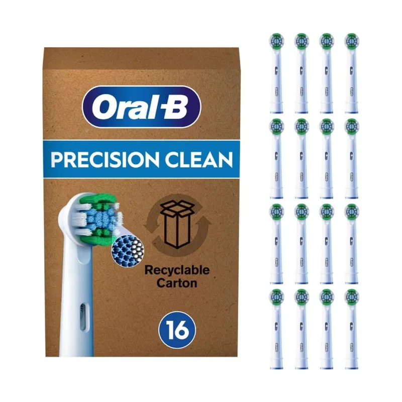 Cabezales de Cepillo de Dientes Pro Precision Clean Blanco 16 Unidades