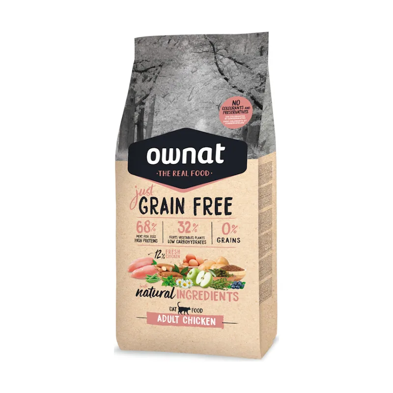 Ownat 3 kg Just Grain Free Adult Pienso Pollo
