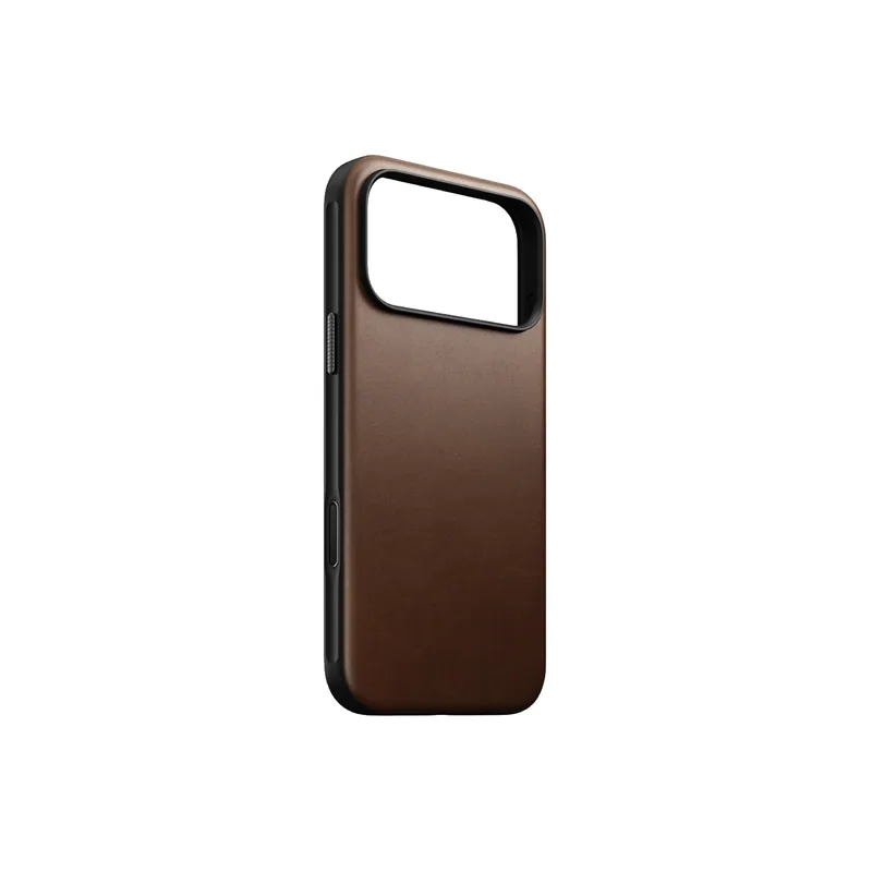Capa Couro iPhone 17 Pro Max Castanho