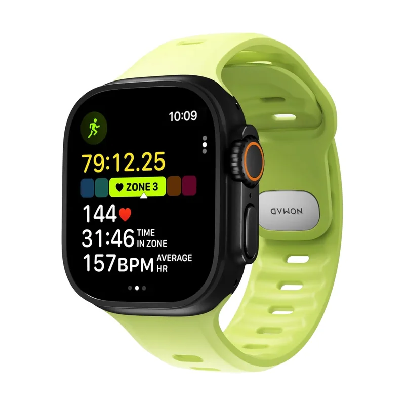 Correa deportiva rítmica Apple Watch 49mm lima