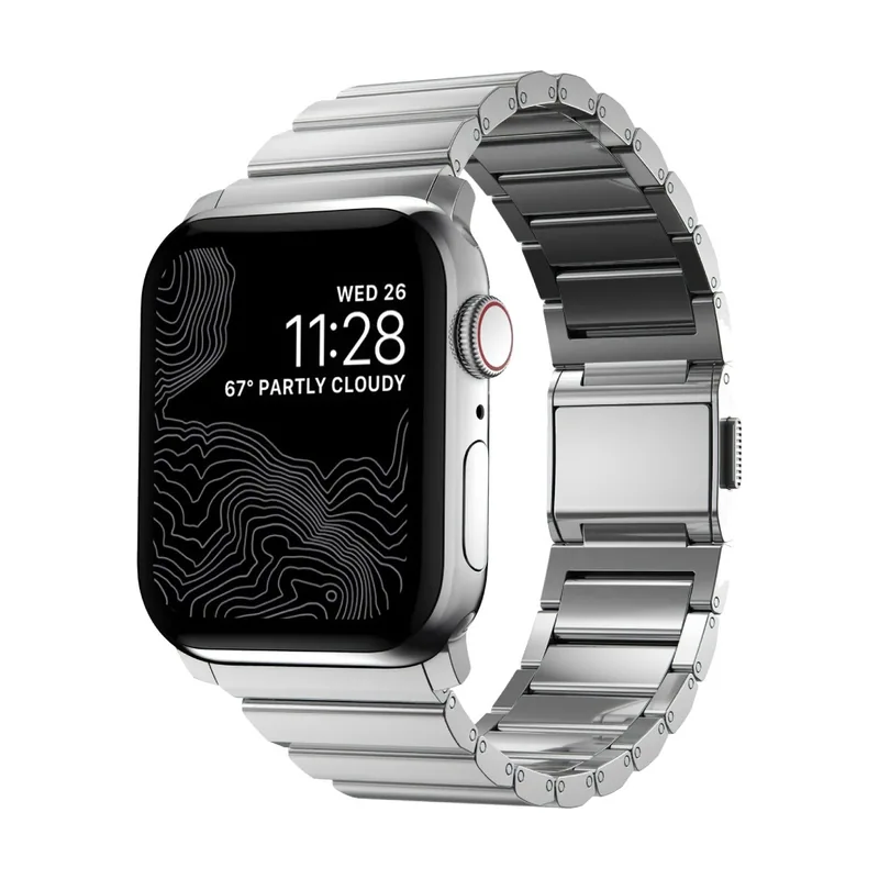 Nomad Correa de Acero Inoxidable Apple Watch Ultra 46mm/49mm