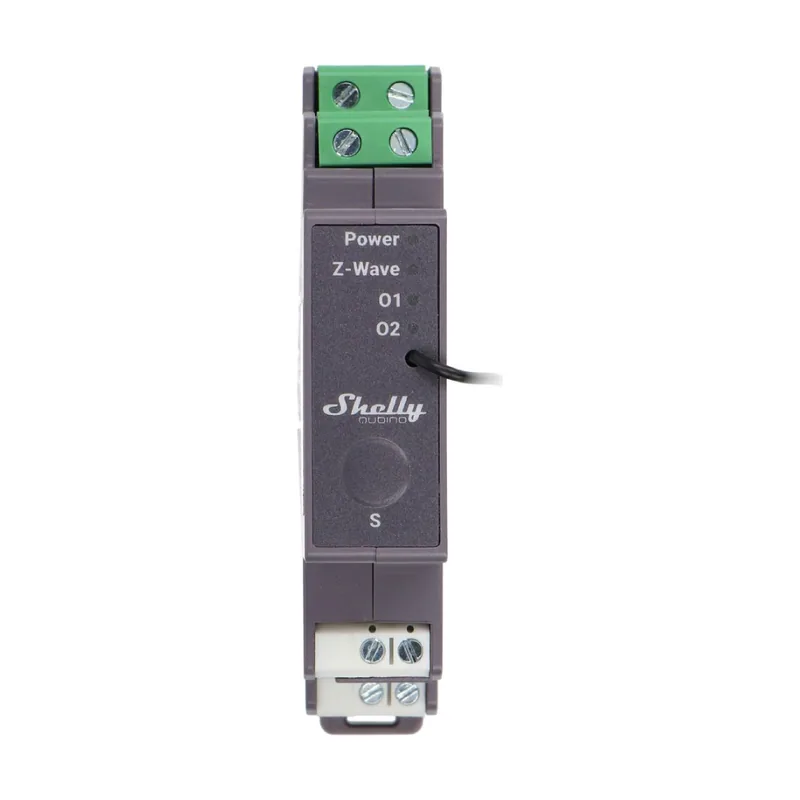 Módulo Controlador Qubino Wave Pro 2 Carril DIN 2 Relés Z-Wave