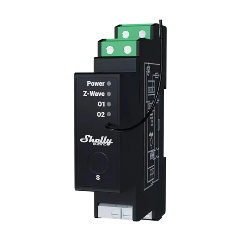 Shelly Módulo Qubino Wave Pro 2PM 2 Relés Z-Wave