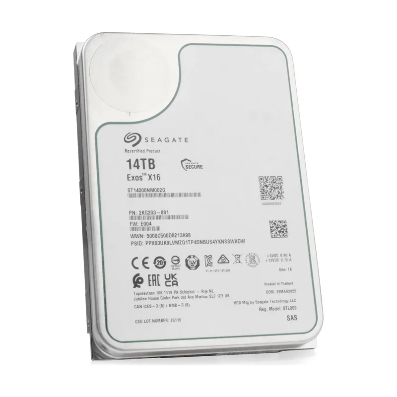 Seagate Disco Duro 3.5" Exos 14TB 7200RPM