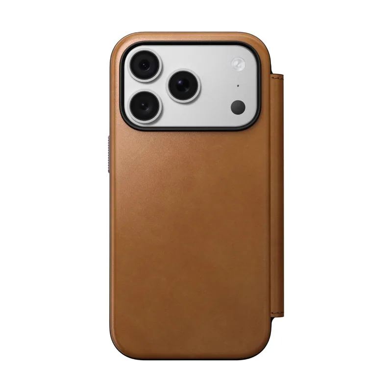 Funda Flip Cover de Cuero iPhone 18 Pro Cuero Inglés